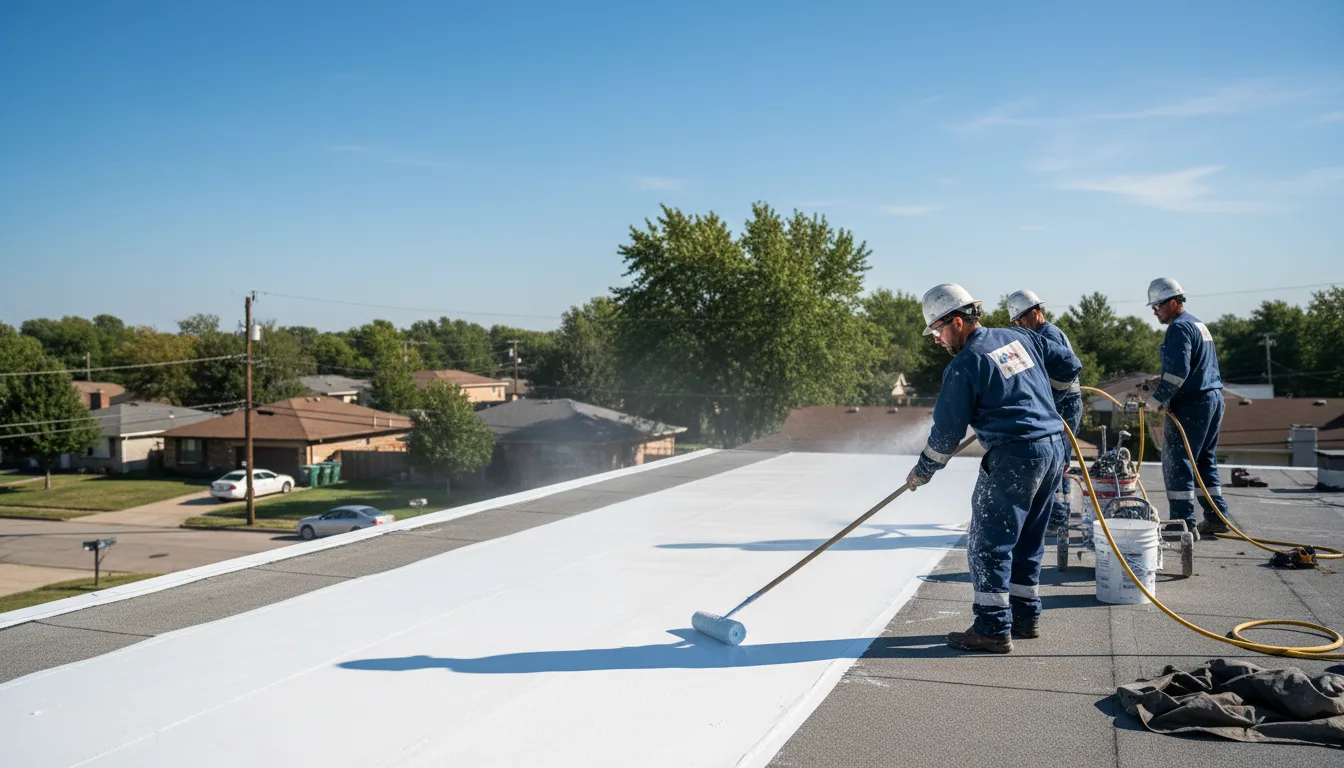 Commercial roof coating in Section, AL near me